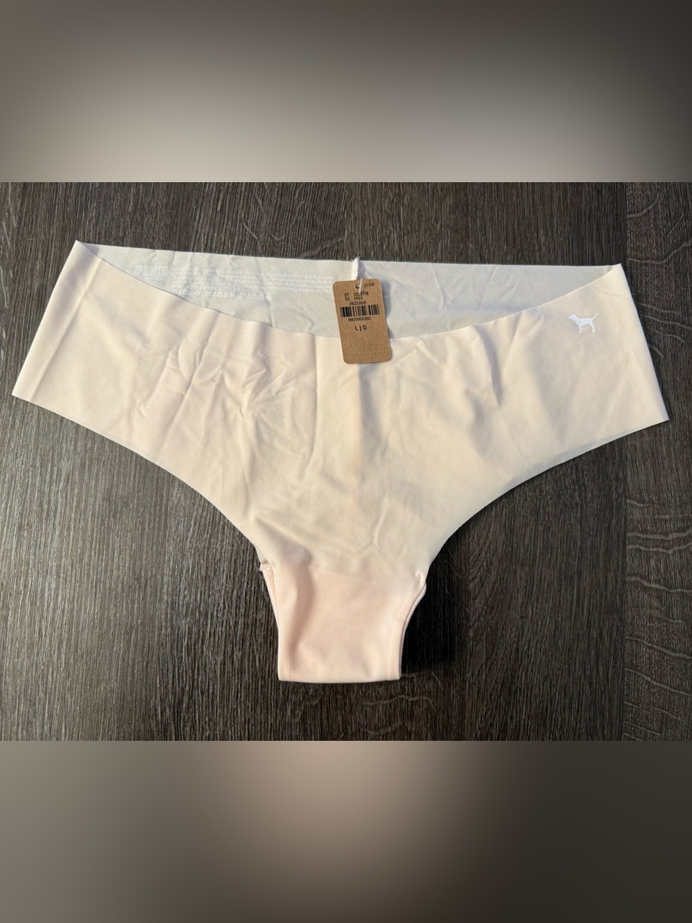 PINK Victoria’s Secret Cheekster Panty Large Blush NWT